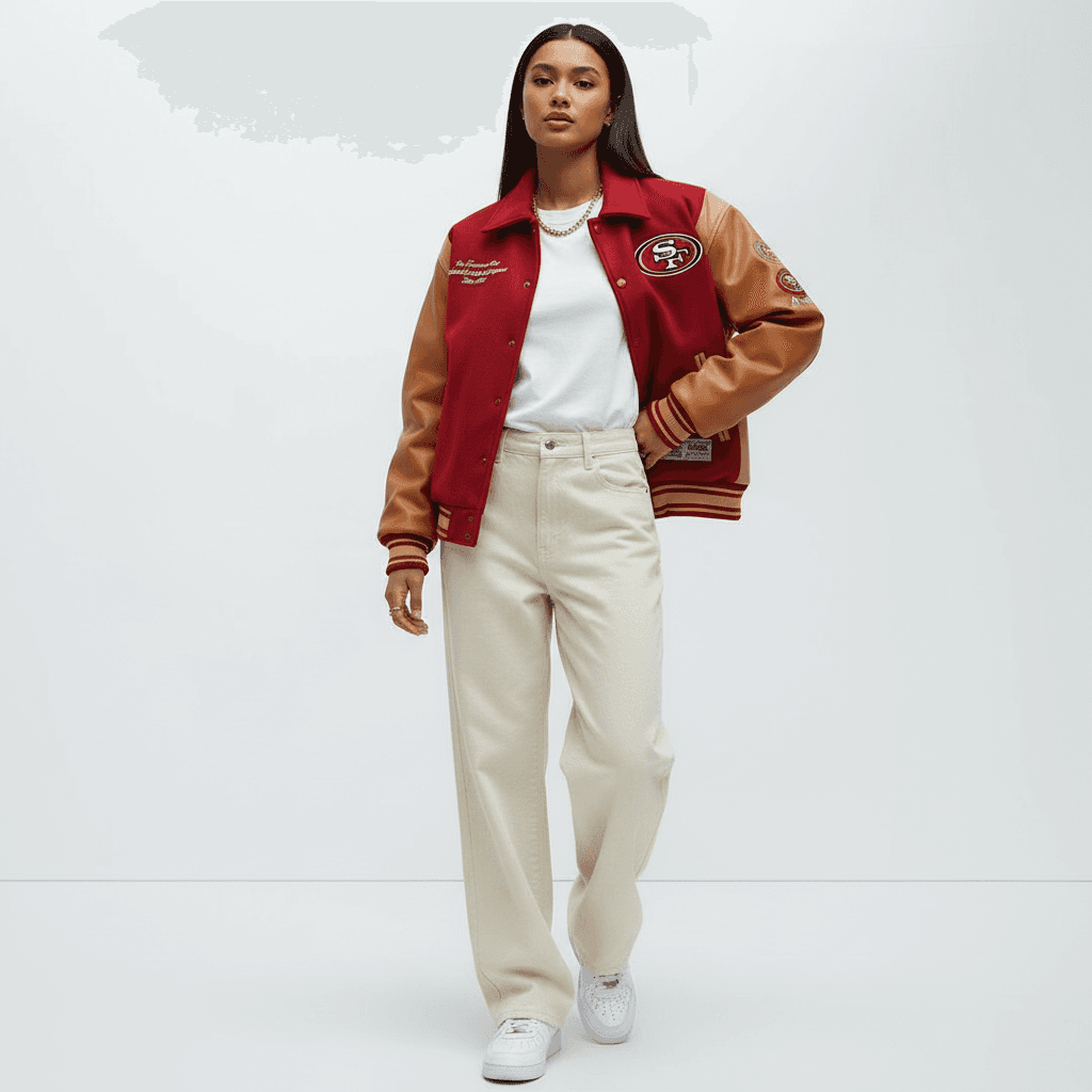 full-body shot of a young woman, eye-level, facing forward with a slight head tilt to the left, left shoulder slightly dropped, right arm loosely bent with hand resting on hip, left leg bearing most weight with right foot slightly forward and heel raised, wearing the exact same outfit as INPUT_IMAGE, seamless pure white studio background, professional studio lighting, clean subject isolation, photorealistic skin detail, natural micro-shadows and accurate light falloff sharp, clean, realistic, no distortions, no deformed anatomy, no extra limbs, no warped face, no inaccurate skin tone, no cartoon style