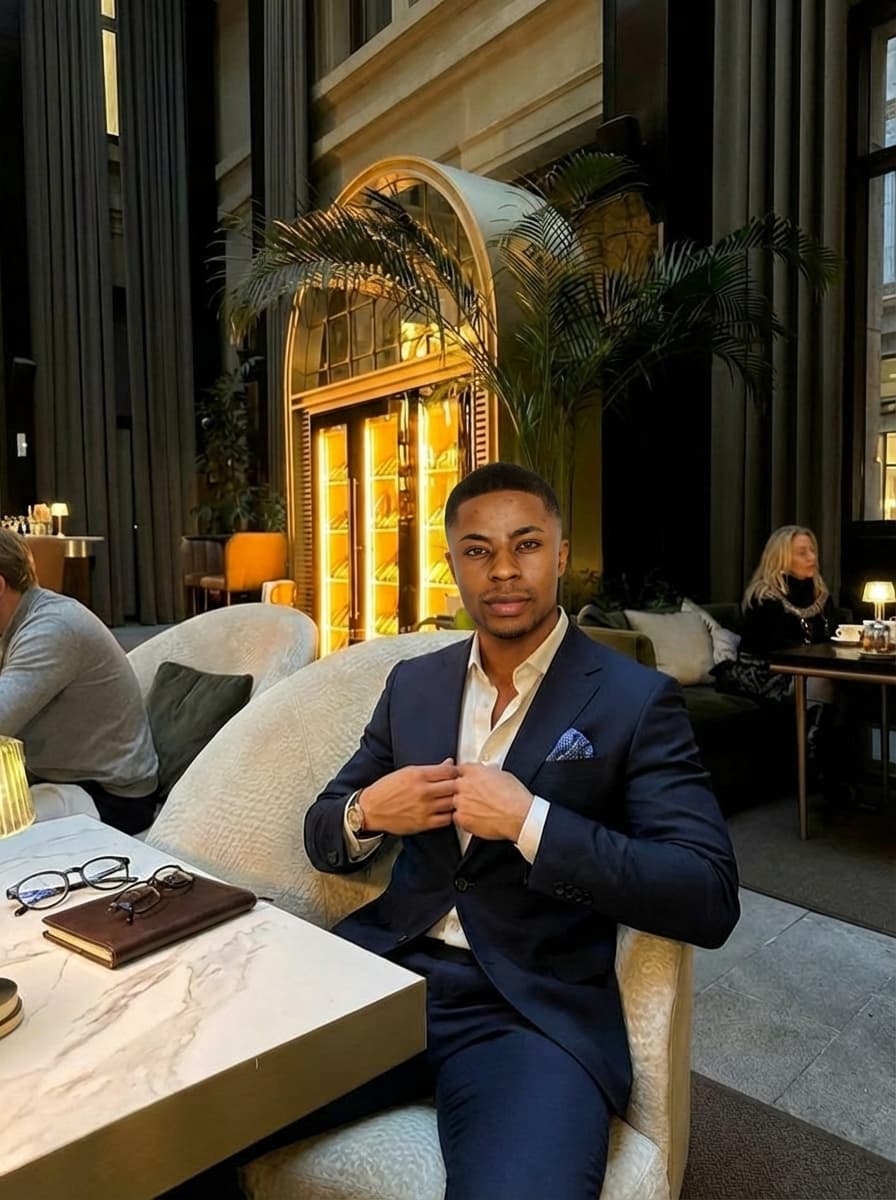 Use Image 1 as the base reference for environment, composition, pose, camera angle, lighting, and outfit.
Use Image 2 as the identity source for the new person (face, skin tone, facial structure, hairstyle).

Replace the person in Image 1 with the person from Image 2.

⚠️ CRITICAL RULES:

Keep the exact outfit from Image 1 (do NOT transfer clothing from Image 2)
Maintain the same pose, body positioning, and perspective from Image 1
Keep hands, posture, and body proportions natural and realistic
Match lighting, shadows, and color grading perfectly to Image 1
Preserve all background details and environment exactly as in Image 1
Ensure the final result looks like the new person was originally photographed in Image 1

🎯 Face Integration:

Seamlessly blend skin tones, neck, and lighting
Match facial expression and angle to original pose
Keep high realism, no distortion, no blur, no uncanny features

📸 Style:
Ultra-realistic, luxury lifestyle photography, sharp focus, cinematic lighting, natural skin texture, high detail, no artifacts

❌ Do NOT change: outfit, background, camera angle, or composition
✅ ONLY change: identity of the person
