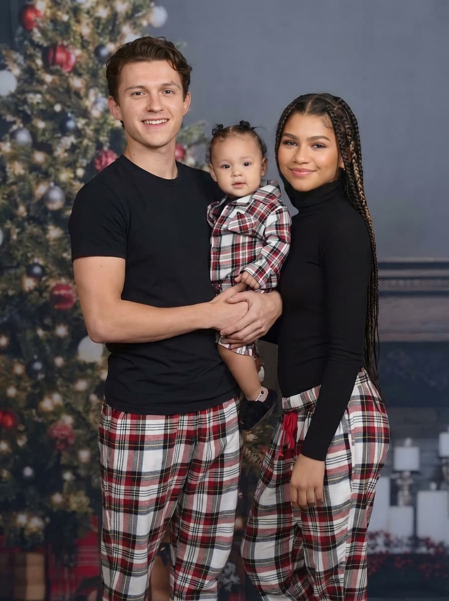 completley remove and then replace the people in this photo with tom holland and Zendeya Stoermer Coleman. make sure to remove all tatoos make it look ultra realstic and make sure all of their body matches the skin tone of who they are. keep them in the same outfits as the original.