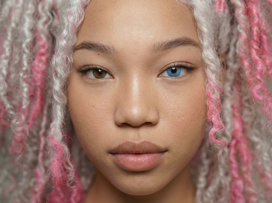 close-up portrait her face, sharp focus, ultra realistic, detailed skin texture, clear facial features, high resolution  