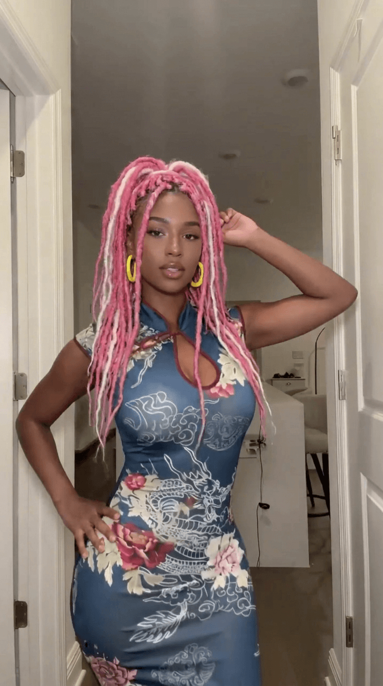 Replace the face, skin tone, and hairstyle of the blonde hair woman with the pink and white hair woman reference person, while keeping the original pose, body, outfit, lighting, and background unchanged. Ensure the result looks natural, realistic, and seamlessly blended.
ultra realistic, highly detailed, sharp focus, realistic skin texture, natural lighting, photorealistic, high quality, cinematic details, realistic shadows, lifelike appearance, DSLR photo, 8k, professional photography, seamless blending, natural proportions