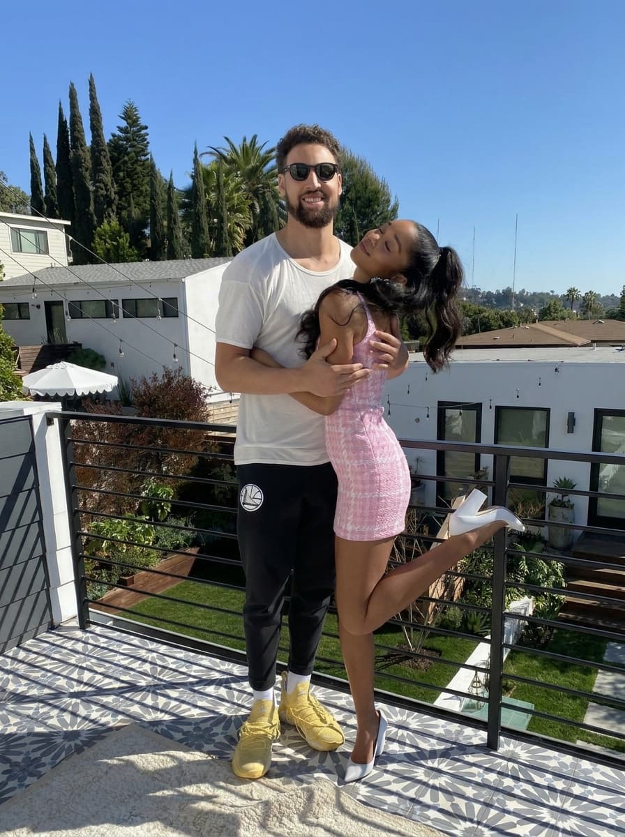 Completely remove and replace the people in this photo with tom holland as the man and Zendaya from the show euphoria. make sure to remove all tatoos make it look ultra clean and make sure all of their body matches the skin tone of who they are. keep them in the same outfits as the original. make sure that the end result has zendeya as the woman

