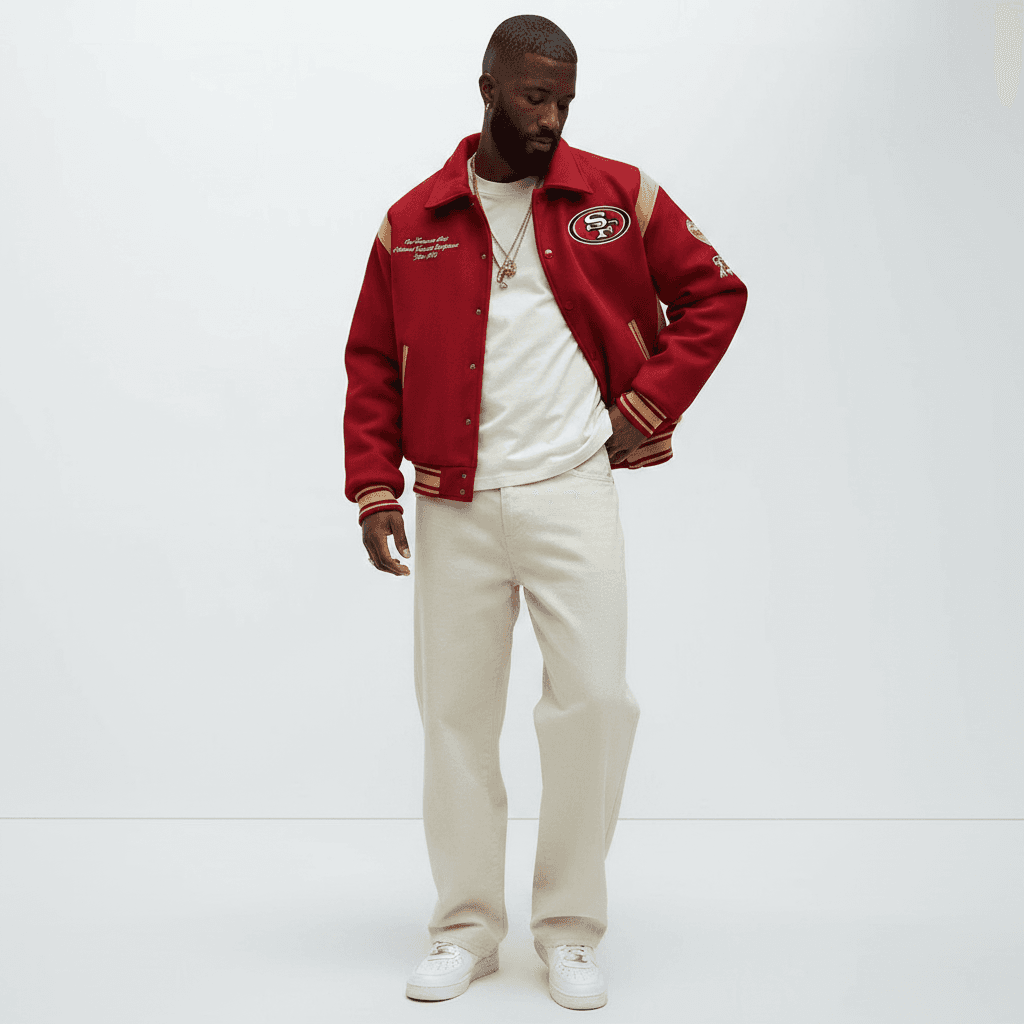 full-body shot, eye-level, subject with head tilted slightly right, left shoulder slightly forward, torso twisted subtly left, right arm extended casually downwards, left hand resting on hip, weight primarily on right leg with left foot lightly touching ground to side, wearing the exact same outfit as INPUT_IMAGE, seamless pure white studio background, professional studio lighting, clean subject isolation, photorealistic skin detail, natural micro-shadows and accurate light falloff, sharp, clean, realistic, no distortions, no deformed anatomy, no extra limbs, no warped face, no inaccurate skin tone, no cartoon style [Variation 2: Create a unique variation]
