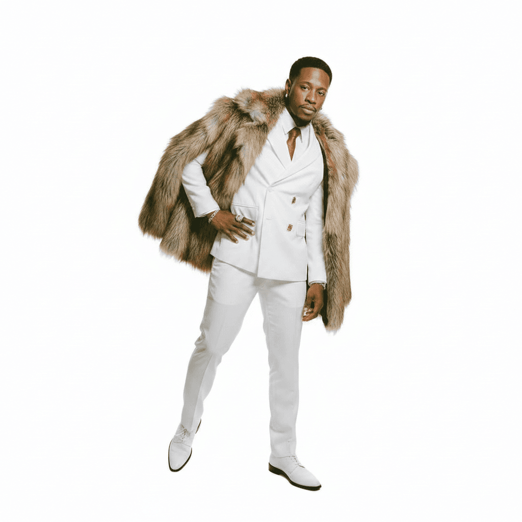 full-body shot of a young man, genetically identical to INPUT_IMAGE, wearing the exact same outfit as INPUT_IMAGE, standing with weight shifted onto his right leg, left foot slightly lifted, left arm bent with hand resting on his hip, right arm lightly extended downward with fingers relaxed, head tilted slightly to the right, looking directly forward, taken from a slightly low angle, seamless pure white studio background, professional studio lighting, clean subject isolation, photorealistic skin detail, natural micro-shadows and accurate light falloff, sharp, clean, realistic, no distortions, no deformed anatomy, no extra limbs, no warped face, no inaccurate skin tone, no cartoon style