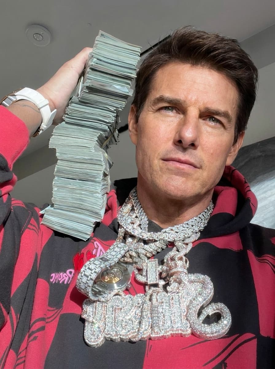 Use the provided image as the base reference. Maintain the exact same environment lighting, camera angle, pose, outfit structure, and composition from the original image.
Replace the original subject with Tom Cruise,Movie Actor wearing outfits attached
