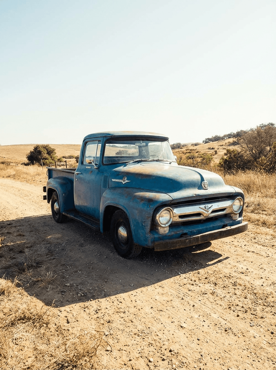 blue truck