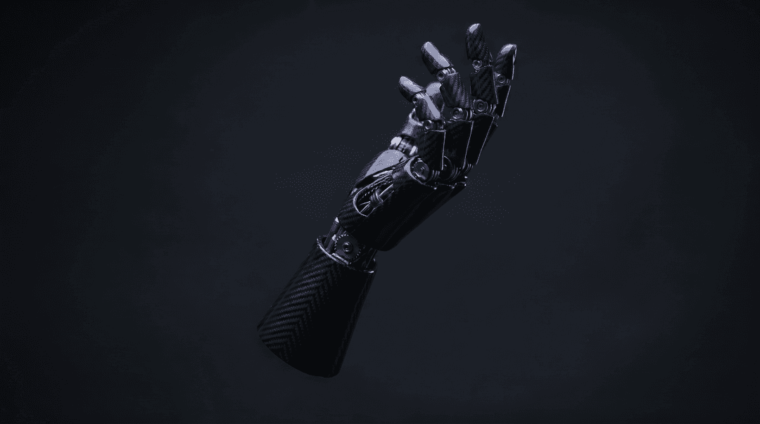 make hand more robotic and arm shorty exposing more empty space above hand