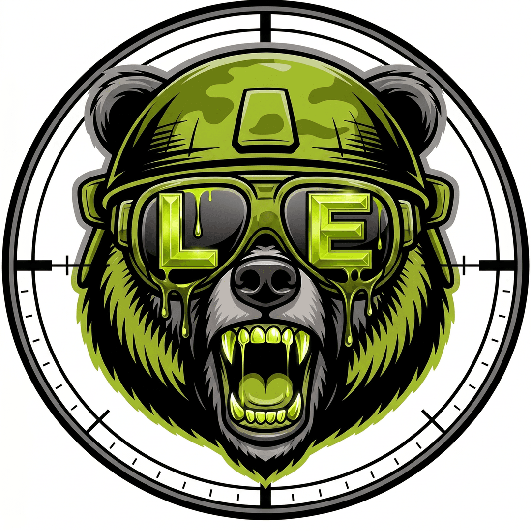 make the colors lime green and black and gray and make sure the sniper scopt thats on him is more define 