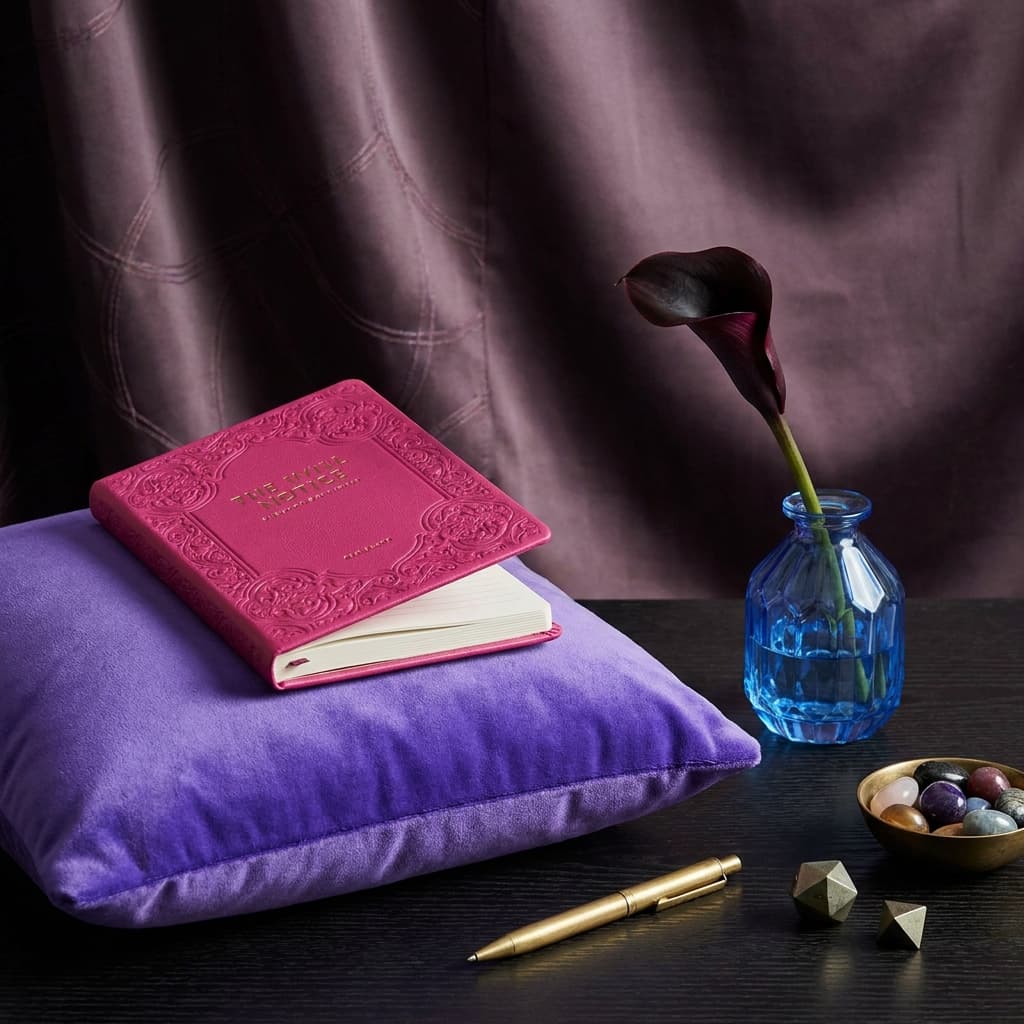 undefined Use these brand colors harmoniously: primary #8B5CF6, secondary #EC4899, accent #3B82F6. Style: Elegant, sophisticated, premium feel with subtle details and rich textures.